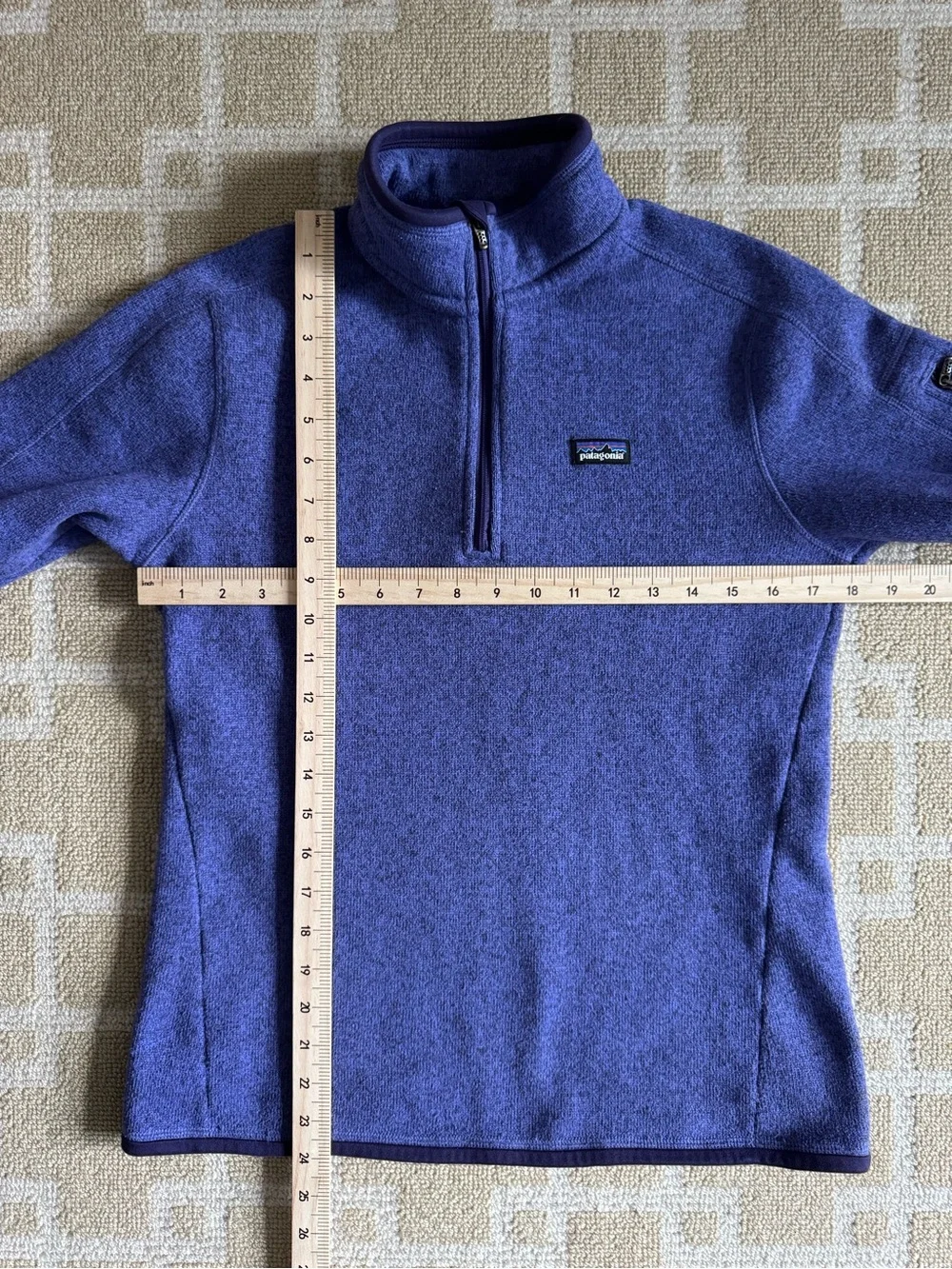 Patagonia Better Sweater 1/4 Zip Fleece Pullover Purple Medium - Picture 8 of 12